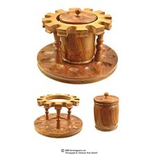 12 Pipe Round Rack with Jar
