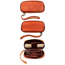 Gloredo Tan 3 Slot Pipe Bag