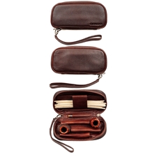 Gloredo Brown 3 Slot Pipe Bag
