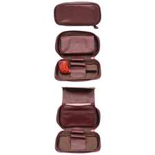 Castello Leather 2 Pipe Case with Pouch