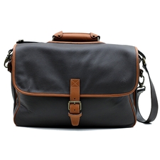 Claudio Albieri Pipe Briefcase Chocolate/Acorn Italian Leather