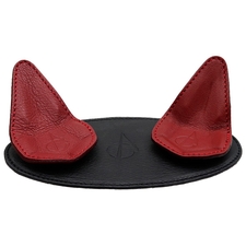 Claudio Albieri 2 Pipe Leather Magnetic Stand Black/Red