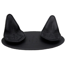 Claudio Albieri 2 Pipe Leather Magnetic Stand Black/Black