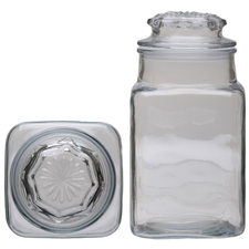 Clear Glass Tobacco Jar 62oz.