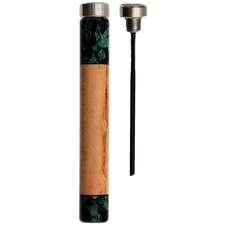Macek Figured Maple with Green Acrylic Tamper