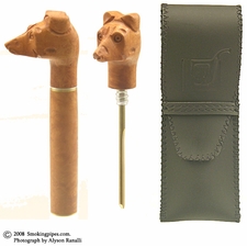 Ardor Carved Greyhound Briar Tamper