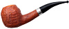 Milano Handmade Sandblasted Bent Apple with Silver (6mm)