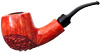 Crown Partially Rusticated Bent Billiard (Viking)