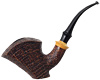 Sandblasted Bent Dublin Sitter with Boxwood (Lion)