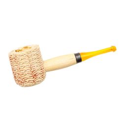 Mini Corncob Amber Stem Missouri Meerschaum