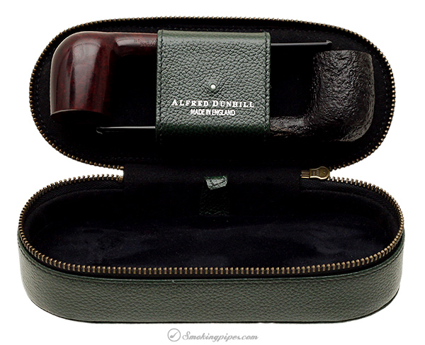 English Estate Dunhill Bruyere & Shell Briar (3203) Two Pipe Set with Leather Case (2009)
