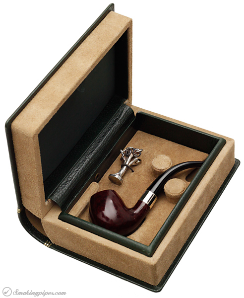 English Estate Dunhill Bruyere Christmas Pipe (Five Gold Rings) (4) (4/500) (1997) (Unsmoked)
