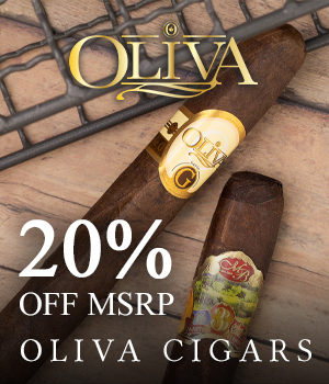 20% Off MSRP on Oliva Cigars