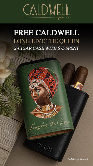 Free Caldwell Long Live the Queen 2-Cigar Case with $75 Spent