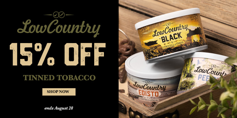 15% Off Low Country Tinned Pipe Tobacco