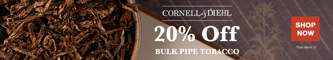 20% Off Cornell & Diehl Bulk Tobacco