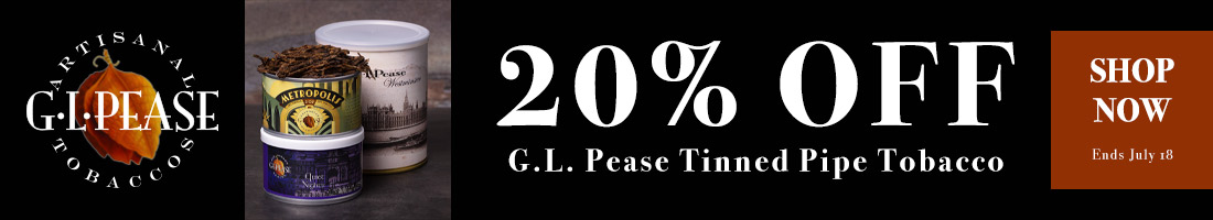 20% Off G.L. Pease Tinned Pipe Tobacco