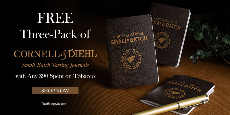 Free Three-Pack of C&D’s Tasting Journals with Any $90 Spent on Tobacco