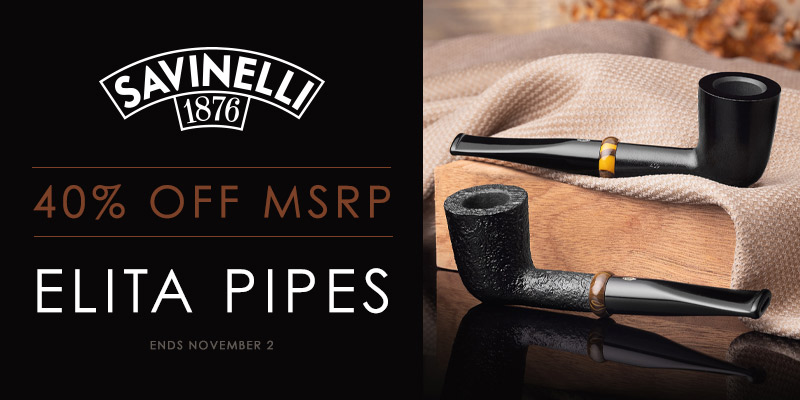 40% Off MSRP On Savinelli Elita Pipes