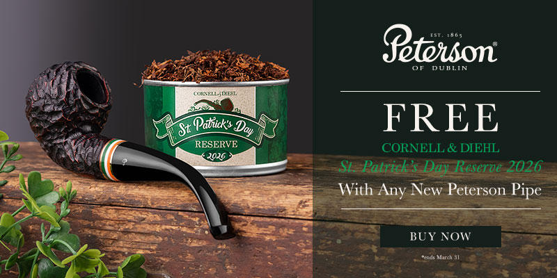 Free St. Patrick’s Day Reserve 2026 With Any New Peterson Pipe