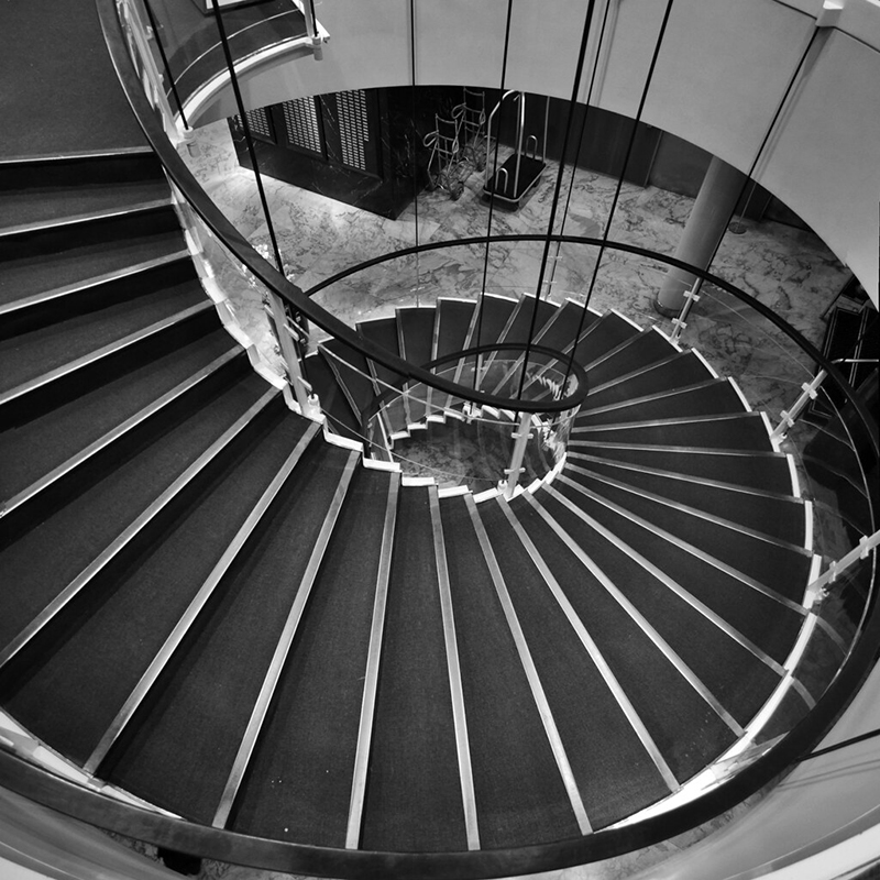 SAS Royal Hotel, Central Staircase, Arne Jacobsen