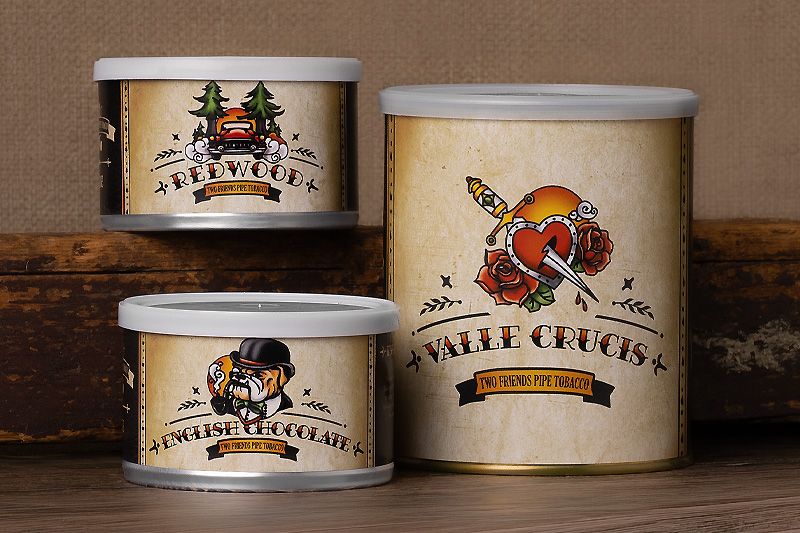 Two Friends Tinned Pipe Tobaccos
