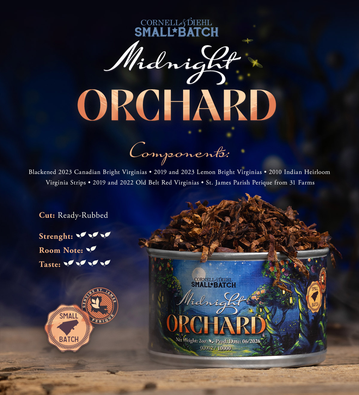 Tobacco Selections: Cornell & Diehl's Small Batch: Midnight Orchard | Daily Reader
