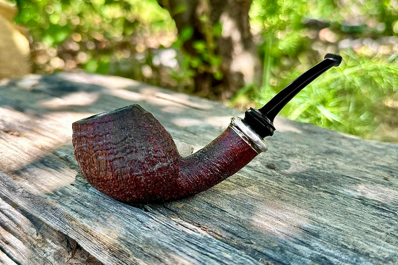 Abe Herbaugh Sandblasted Bent Egg with Silver | Daily Reader