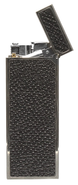 Lighters Dunhill Lighter - Rollagas Palladium Plate Grey Cowhide