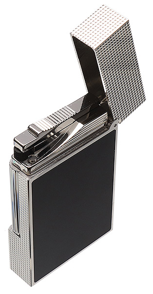 Lighters S.T. Dupont Lighter - Ligne 2 Matte Black Lacquer and Palladium