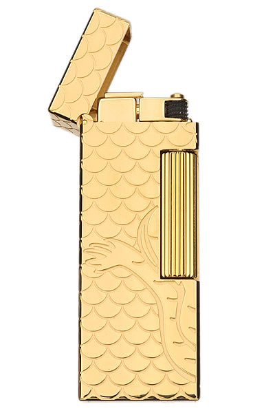 Lighters Dunhill Pipe Lighter - Rollagas Dragon Gold Plate