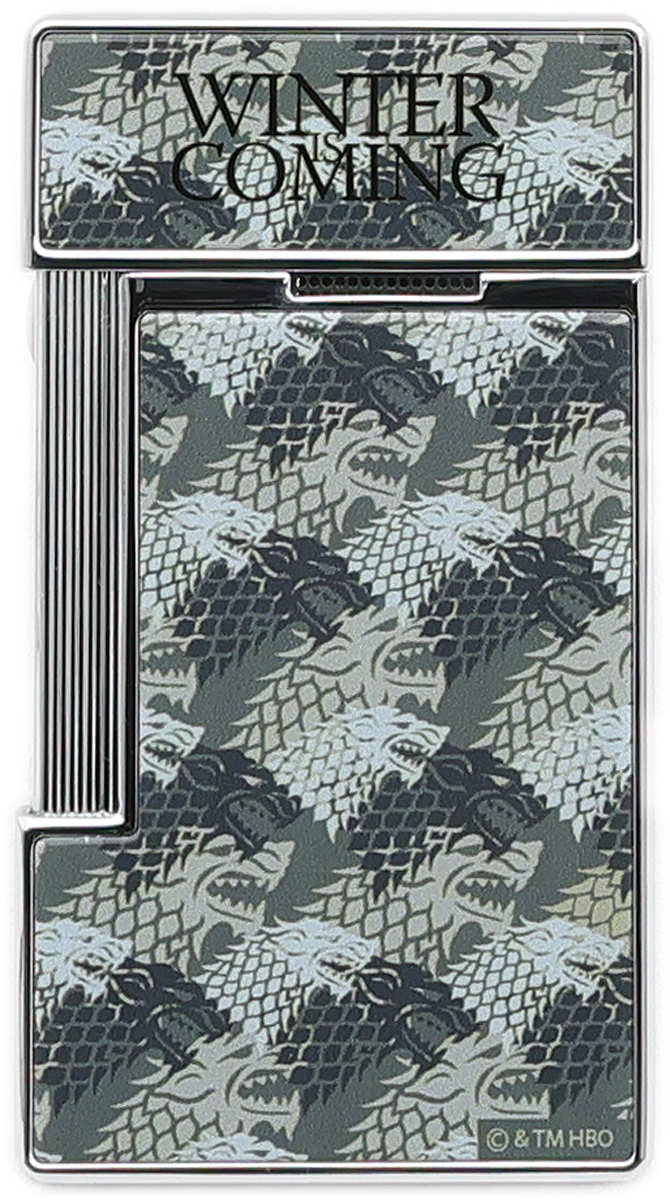 Lighters S.T. Dupont Lighter - Slimmy Game of Thrones Stark Chrome