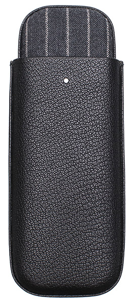 Humidors & Travel Cases Dunhill Cigar Case Black with Grey Stripe