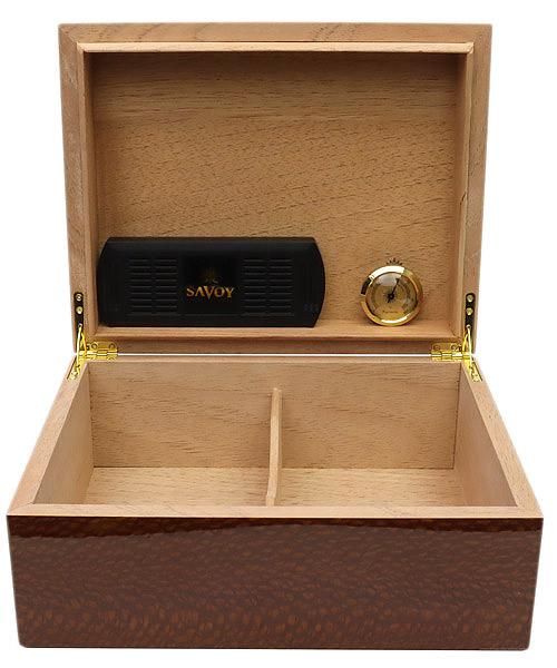 Cigar Humidors Savoy Beetlewood Medium Humidor