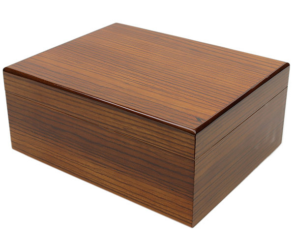 Cigar Humidors Savoy Zebrawood Medium Humidor