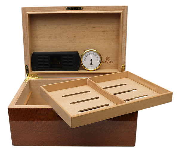 Cigar Humidors Savoy Beetlewood Large Humidor