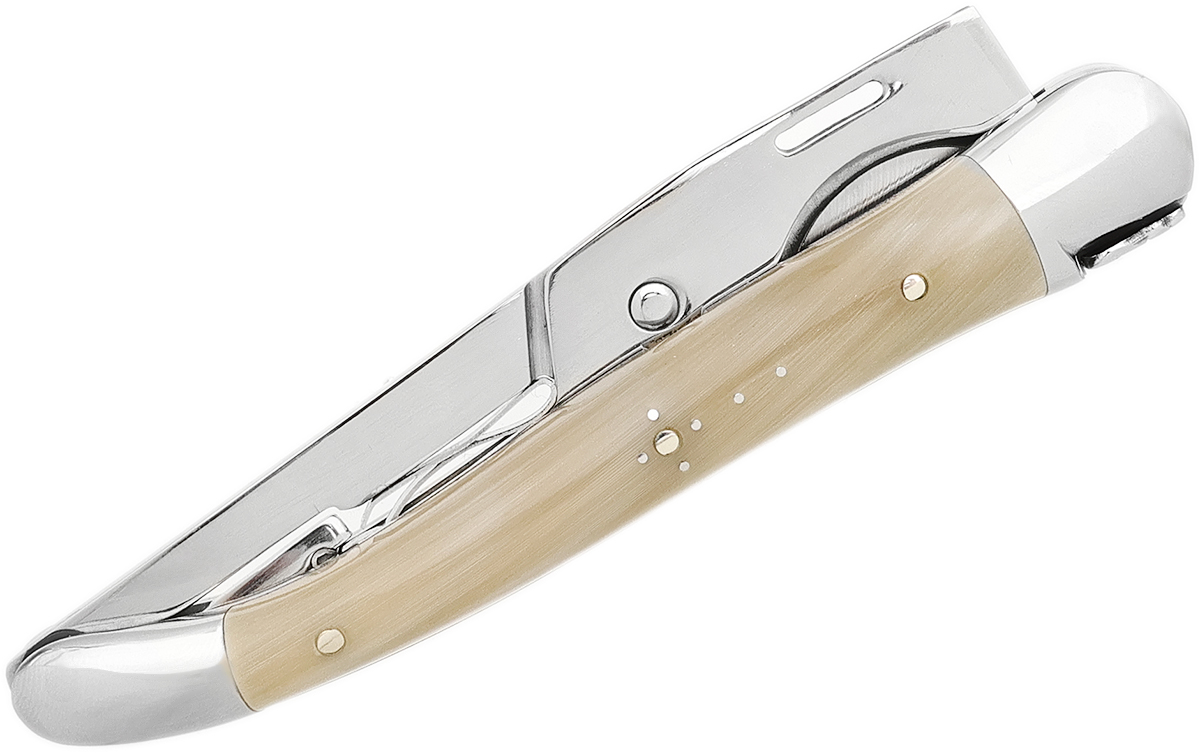 Cutters & Accessories Laguiole Horn Tip with Mirror Finished Stainless Steel Cigar Cutter