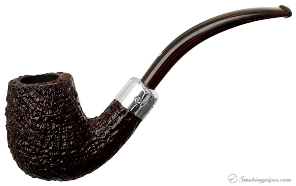 Ashton Pebble Grain Bent Brandy with Silver Army Mount (LX)