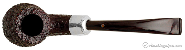 Ashton Pebble Grain Bent Brandy with Silver Army Mount (LX)