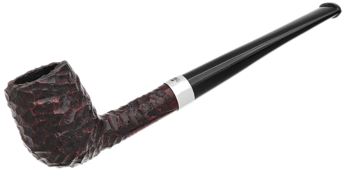 Peterson Junior Rusticated Nickel Mounted Straight Billiard Fishtail