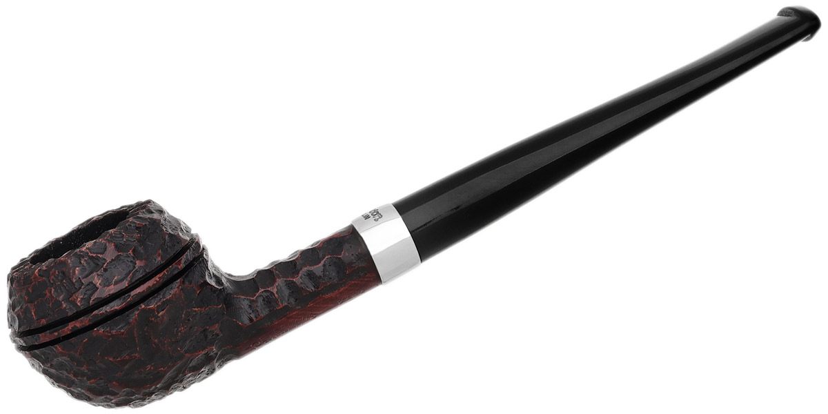 Peterson Junior Rusticated Nickel Mounted Squat Rhodesian Fishtail