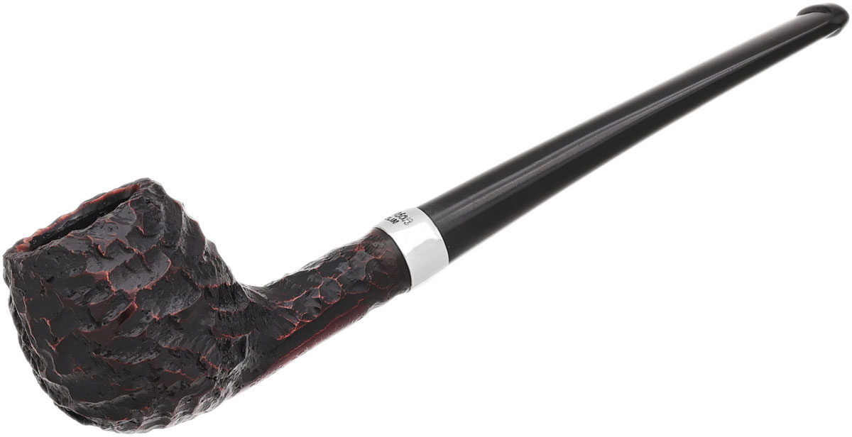 Peterson Junior Rusticated Nickel Mounted Straight Apple Fishtail