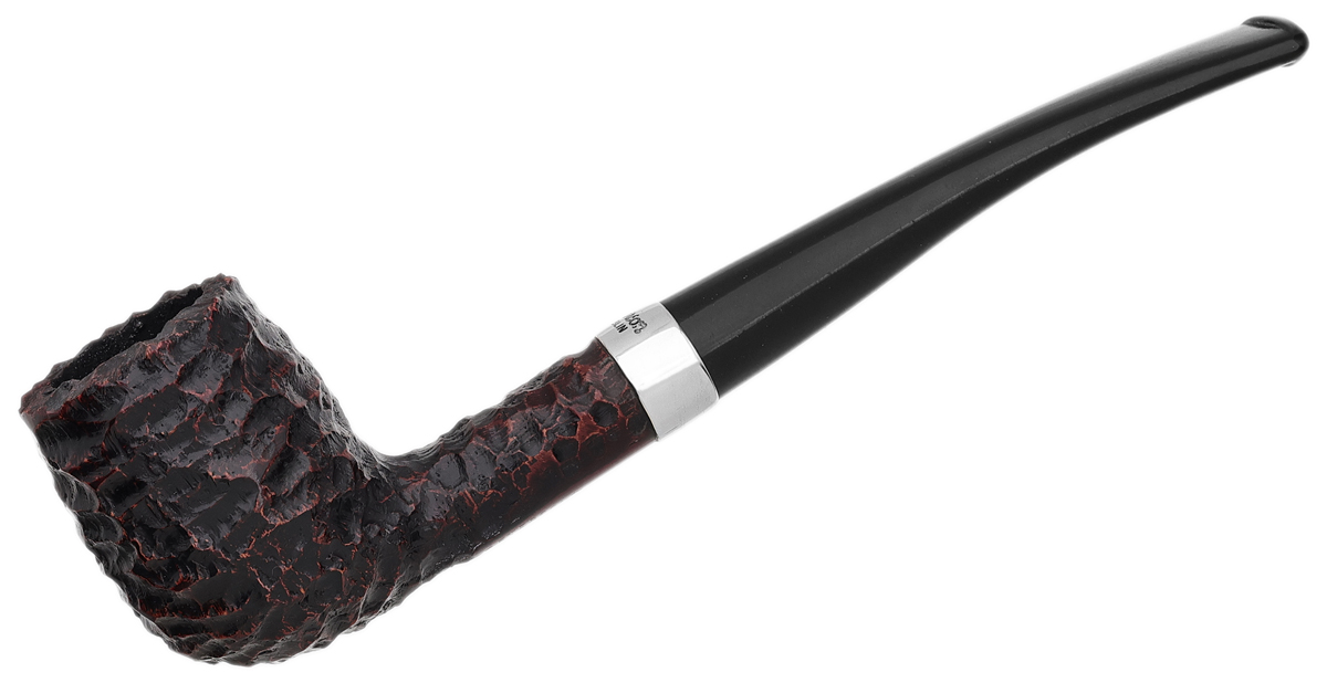 Peterson Junior Rusticated Nickel Mounted Canted Billiard Fishtail