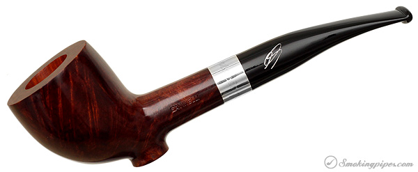 Savinelli 135th Anniversary Smooth Chestnut Cutty with Pipe Stand (6mm)
