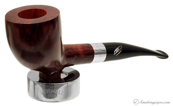 Savinelli 135th Anniversary Smooth Chestnut Cutty with Pipe Stand (6mm)