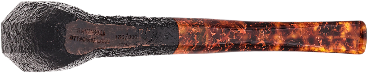 Savinelli Ottagono Long Sandblasted II (6mm) (136/800)