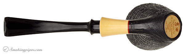 Tsuge Kyoichiro Sandblasted Cherrywood Memorial Pipe with Boxwood