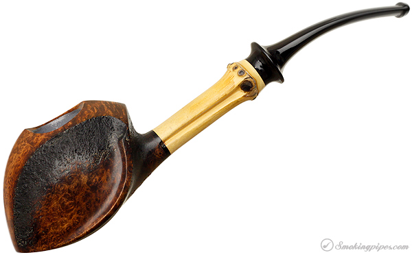Tokutomi Partially Sandblasted Blowfish with Bamboo
