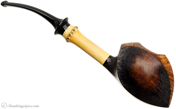 Tokutomi Partially Sandblasted Blowfish with Bamboo