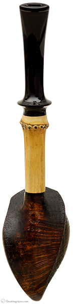 Tokutomi Partially Sandblasted Blowfish with Bamboo